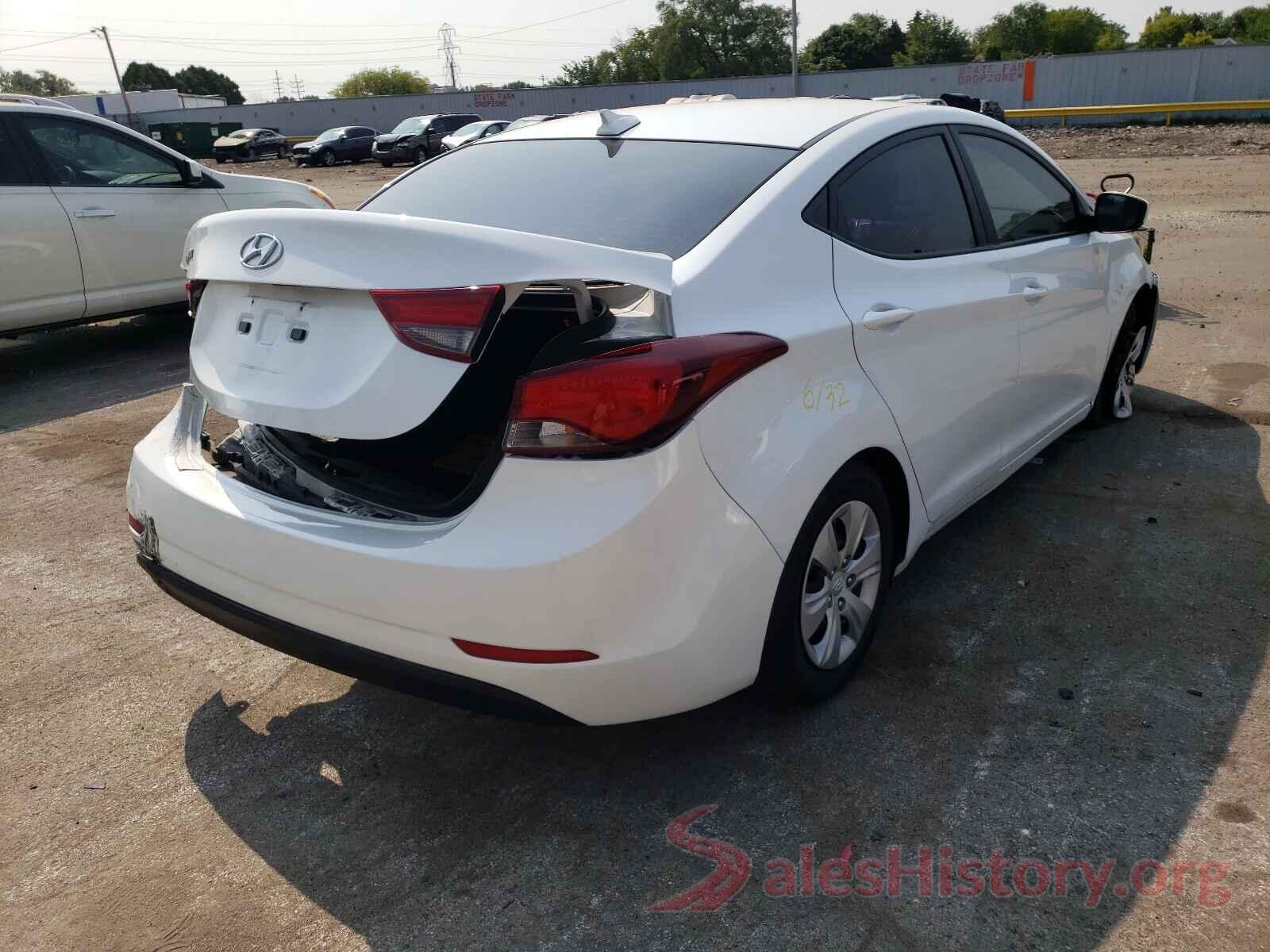 5NPDH4AEXGH695287 2016 HYUNDAI ELANTRA