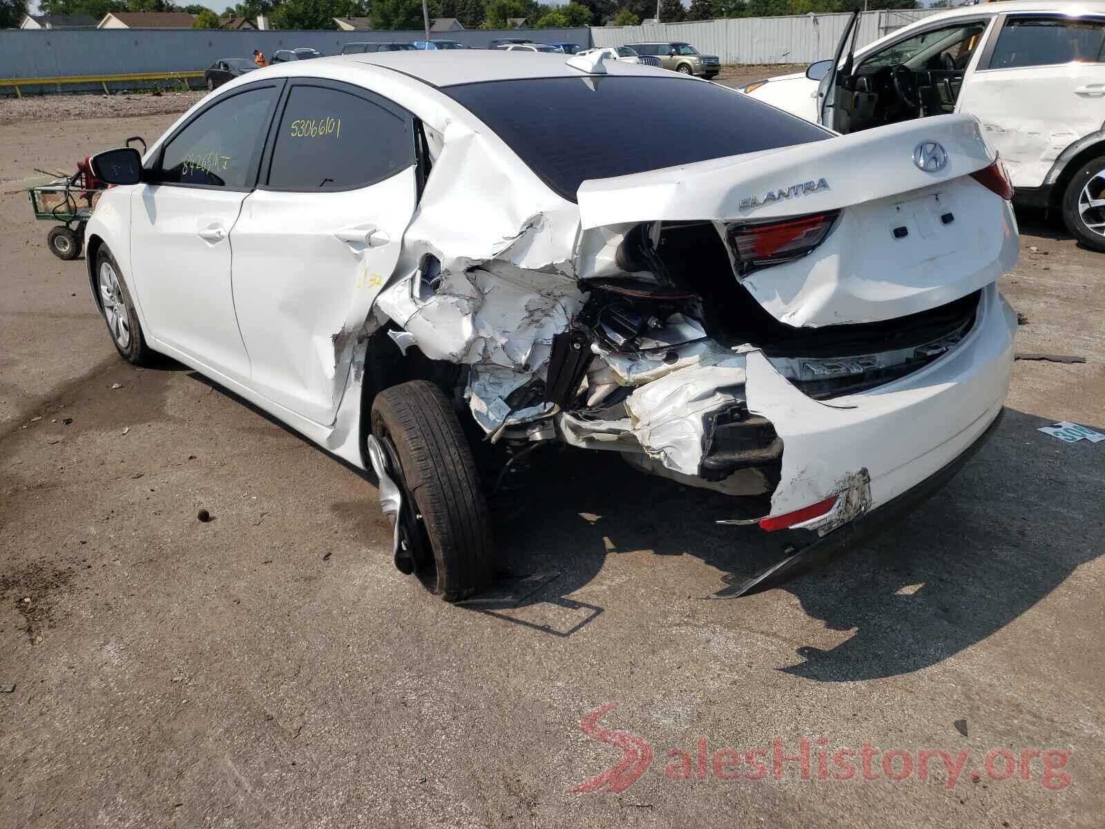 5NPDH4AEXGH695287 2016 HYUNDAI ELANTRA