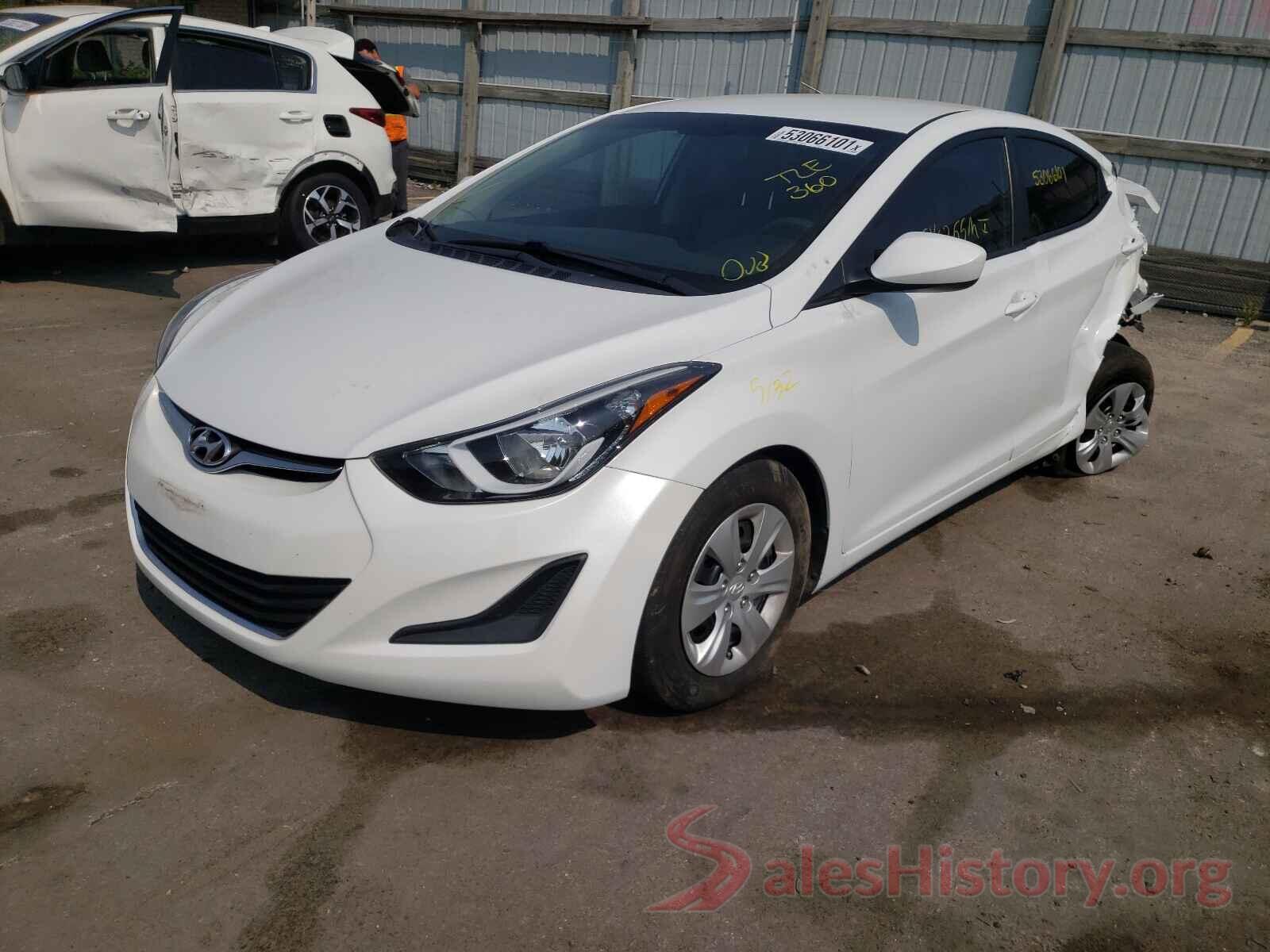 5NPDH4AEXGH695287 2016 HYUNDAI ELANTRA