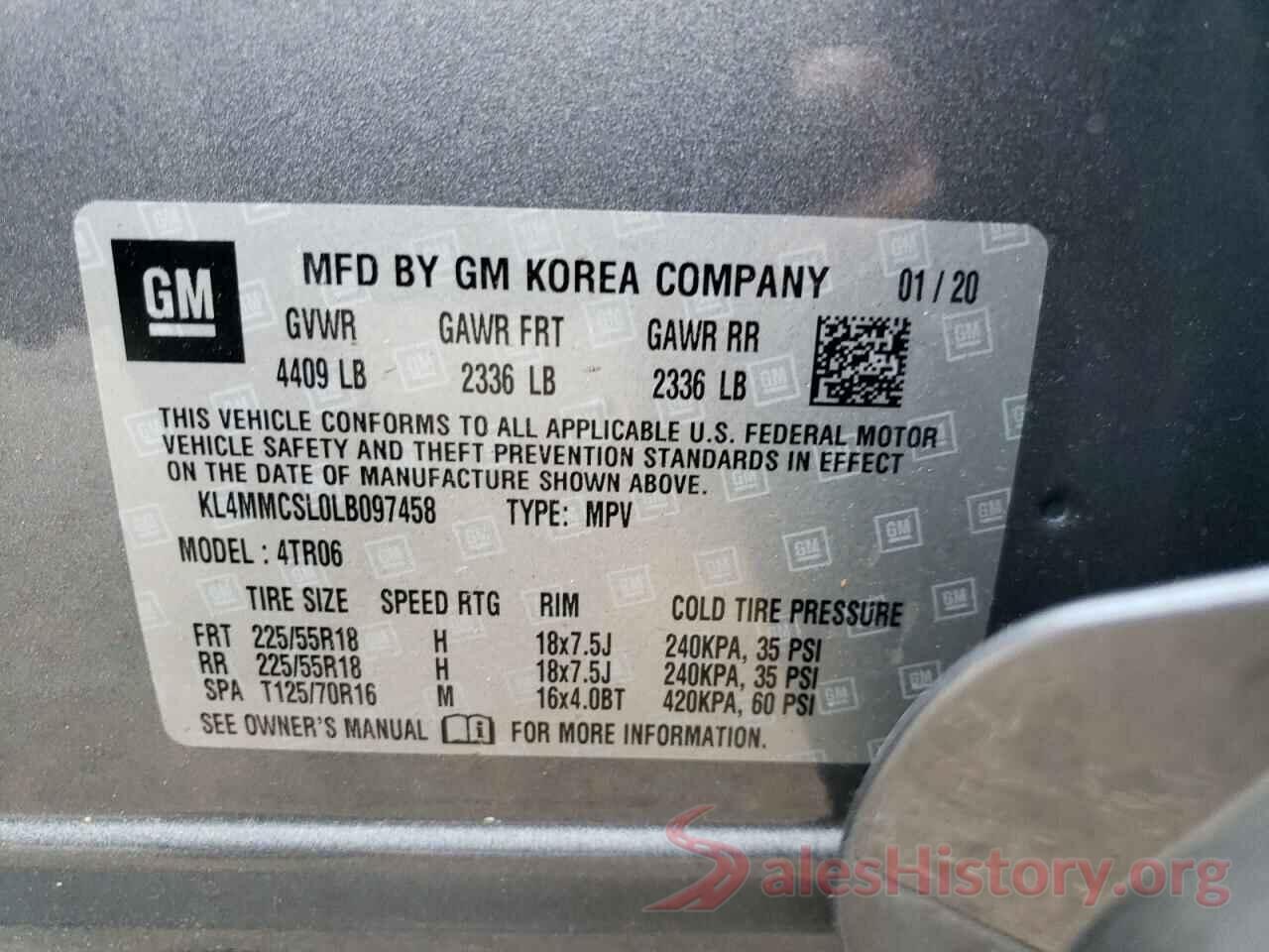 KL4MMCSL0LB097458 2020 BUICK ENCORE