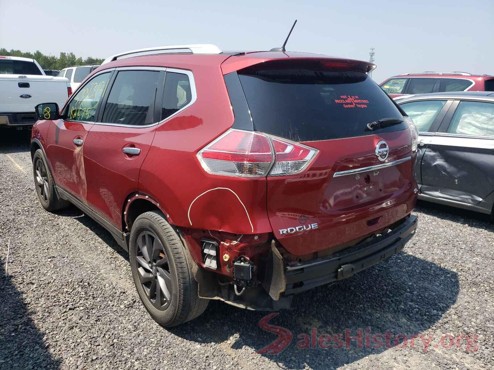 5N1AT2MTXGC806380 2016 NISSAN ROGUE