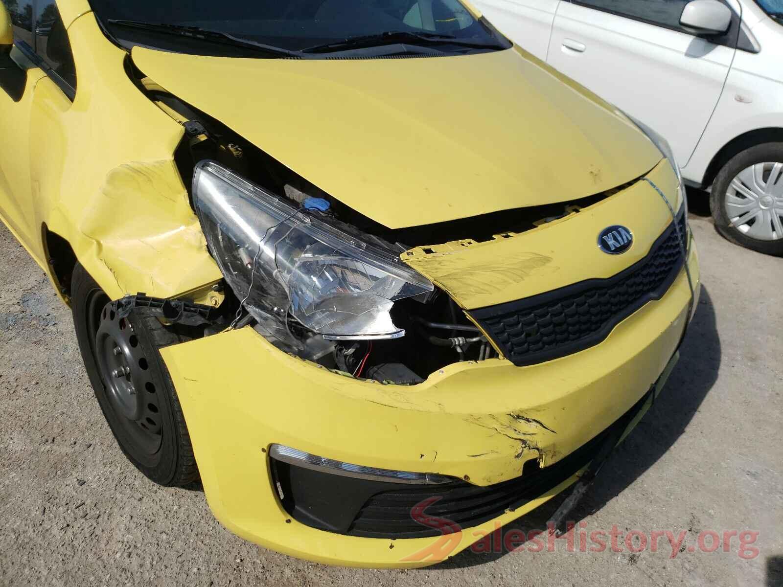 KNADM4A37G6598498 2016 KIA RIO