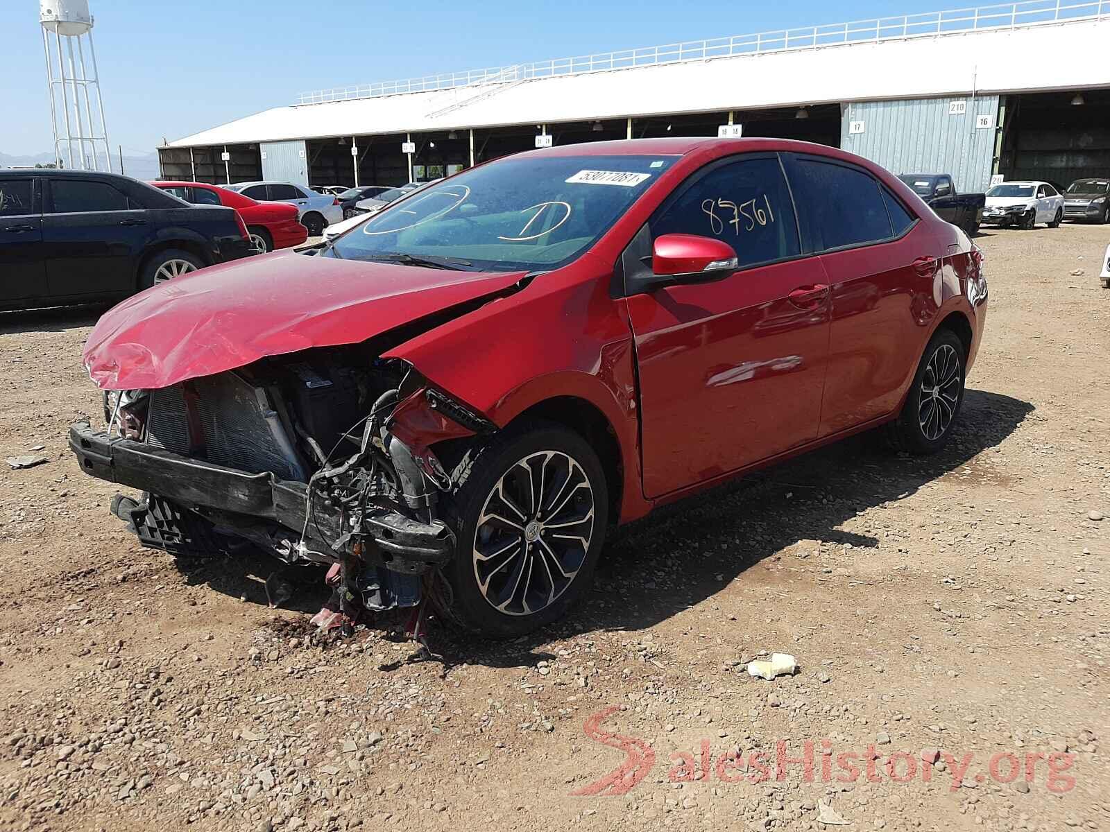 5YFBURHE6GP467862 2016 TOYOTA COROLLA