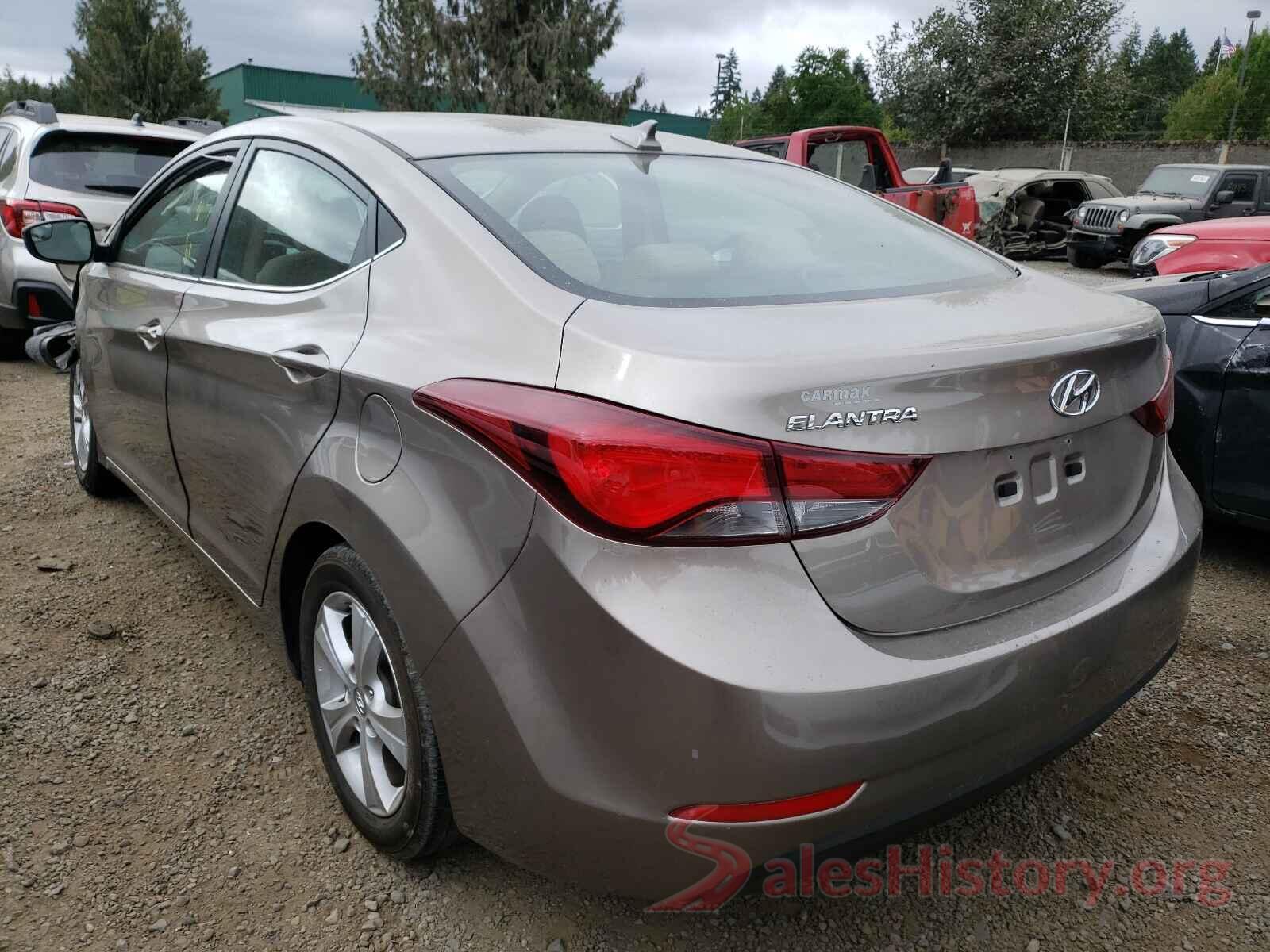 5NPDH4AE9GH686872 2016 HYUNDAI ELANTRA