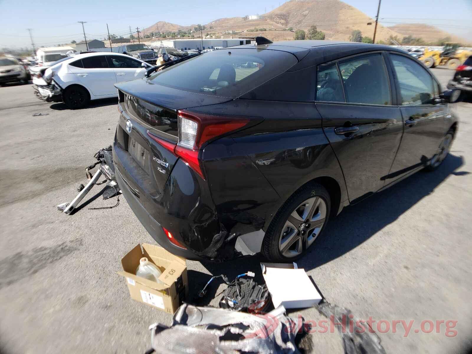 JTDKARFU7K3095243 2019 TOYOTA PRIUS