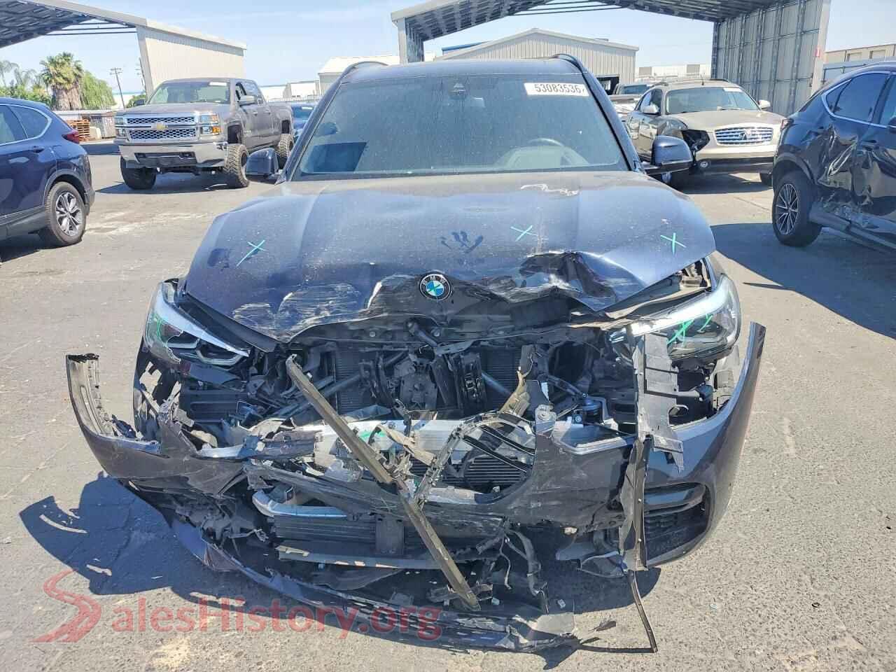 2022 BMW X5 VIN 5UXCR4C00N9J13552, rear view