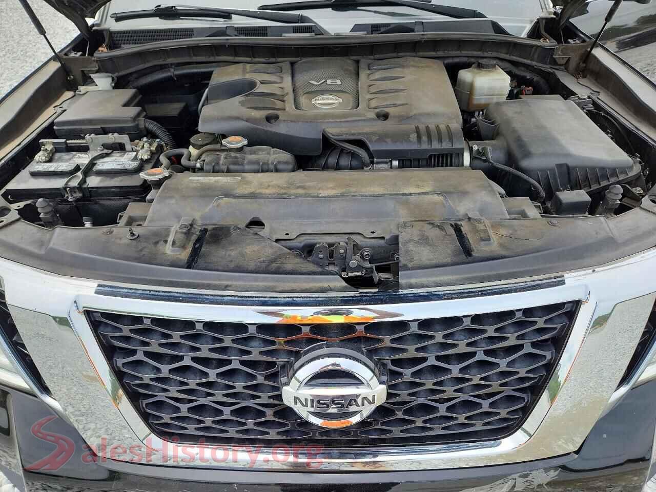2018 NISSAN ARMADA VIN JN8AY2ND7J9058192, VIN plate