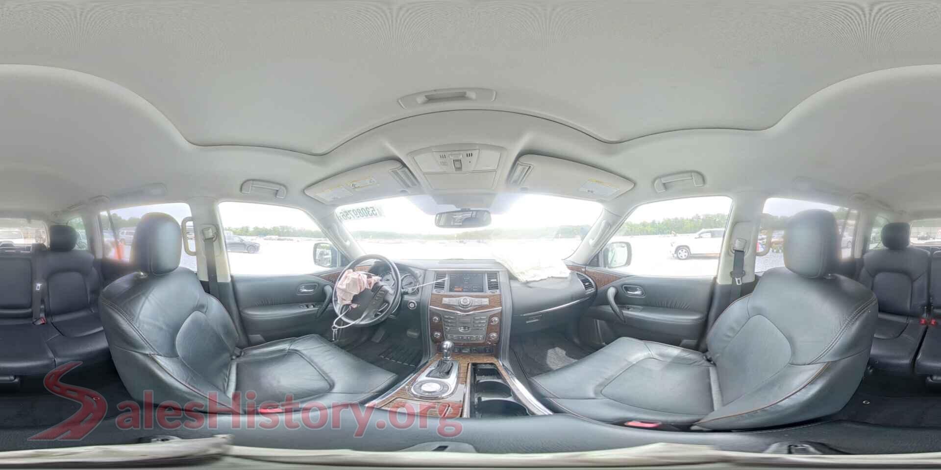 2018 NISSAN ARMADA VIN JN8AY2ND7J9058192, damage close-up