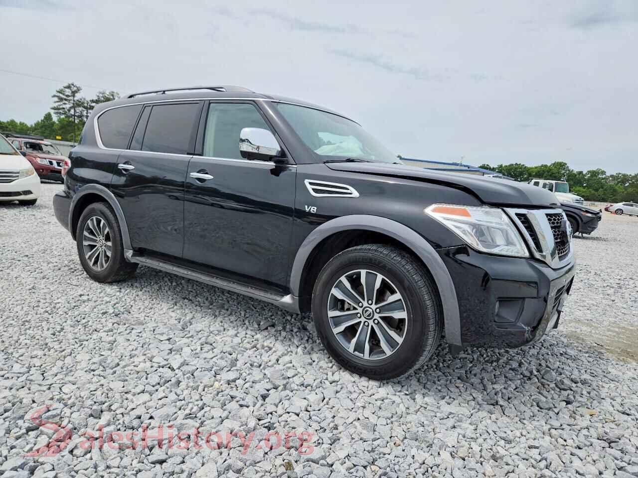 2018 NISSAN ARMADA VIN JN8AY2ND7J9058192, rear 3/4 view