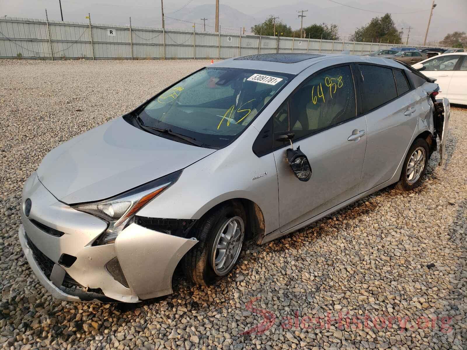 JTDKARFU6G3509474 2016 TOYOTA PRIUS