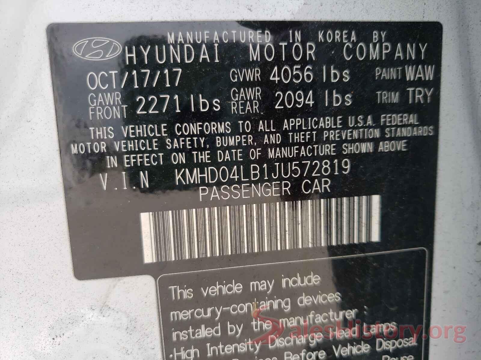 KMHD04LB1JU572819 2018 HYUNDAI ELANTRA