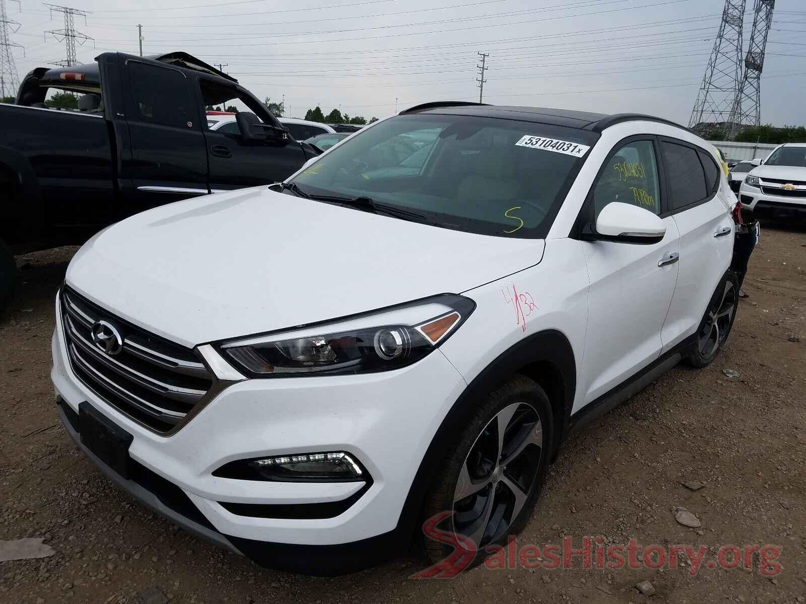 KM8J3CA20HU289037 2017 HYUNDAI TUCSON