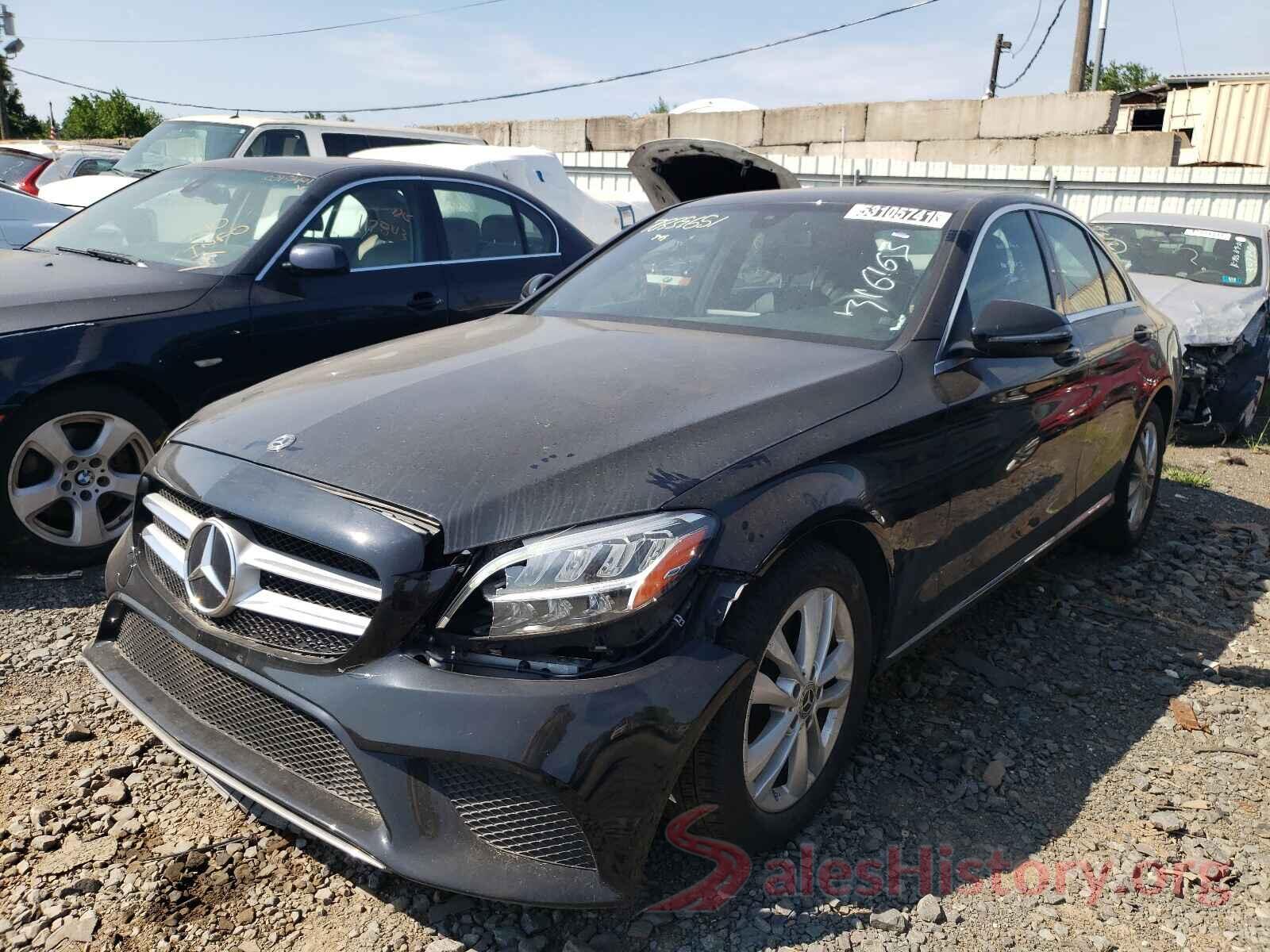 55SWF8EB0KU316163 2019 MERCEDES-BENZ C-CLASS