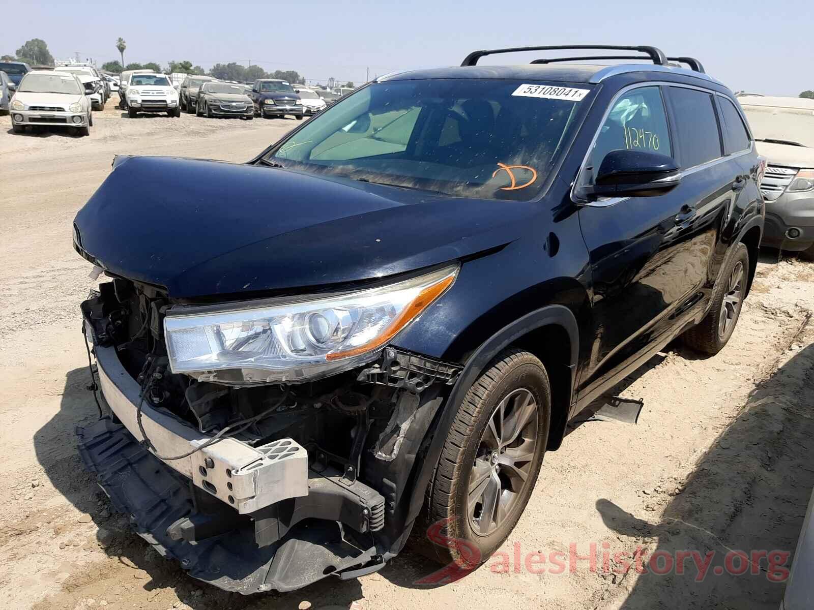 5TDJKRFH2GS287008 2016 TOYOTA HIGHLANDER