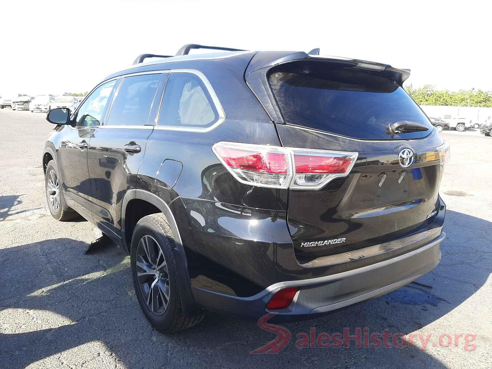 5TDJKRFH2GS287008 2016 TOYOTA HIGHLANDER