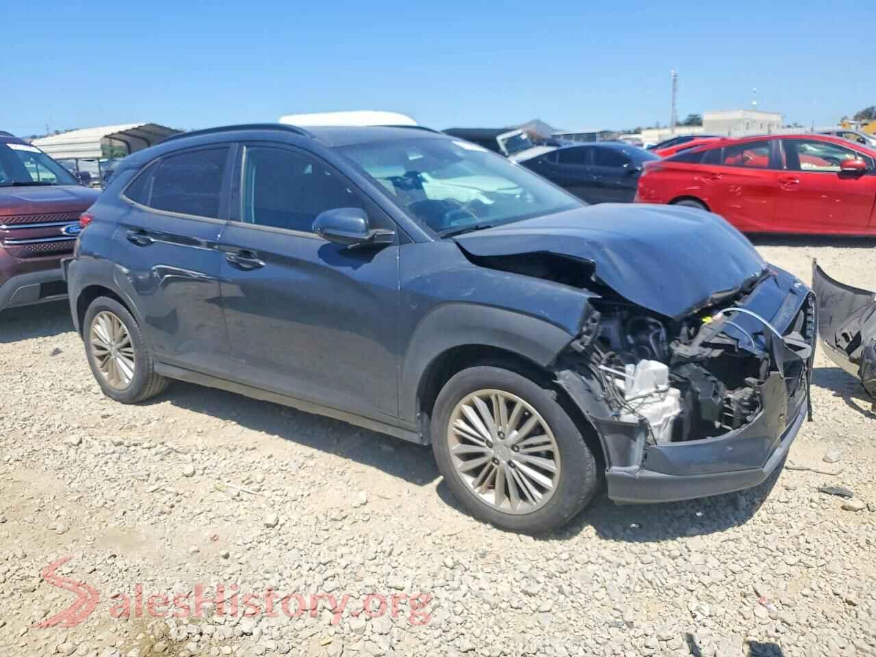 2021 HYUNDAI KONA VIN KM8K62AA2MU731825, rear 3/4 view