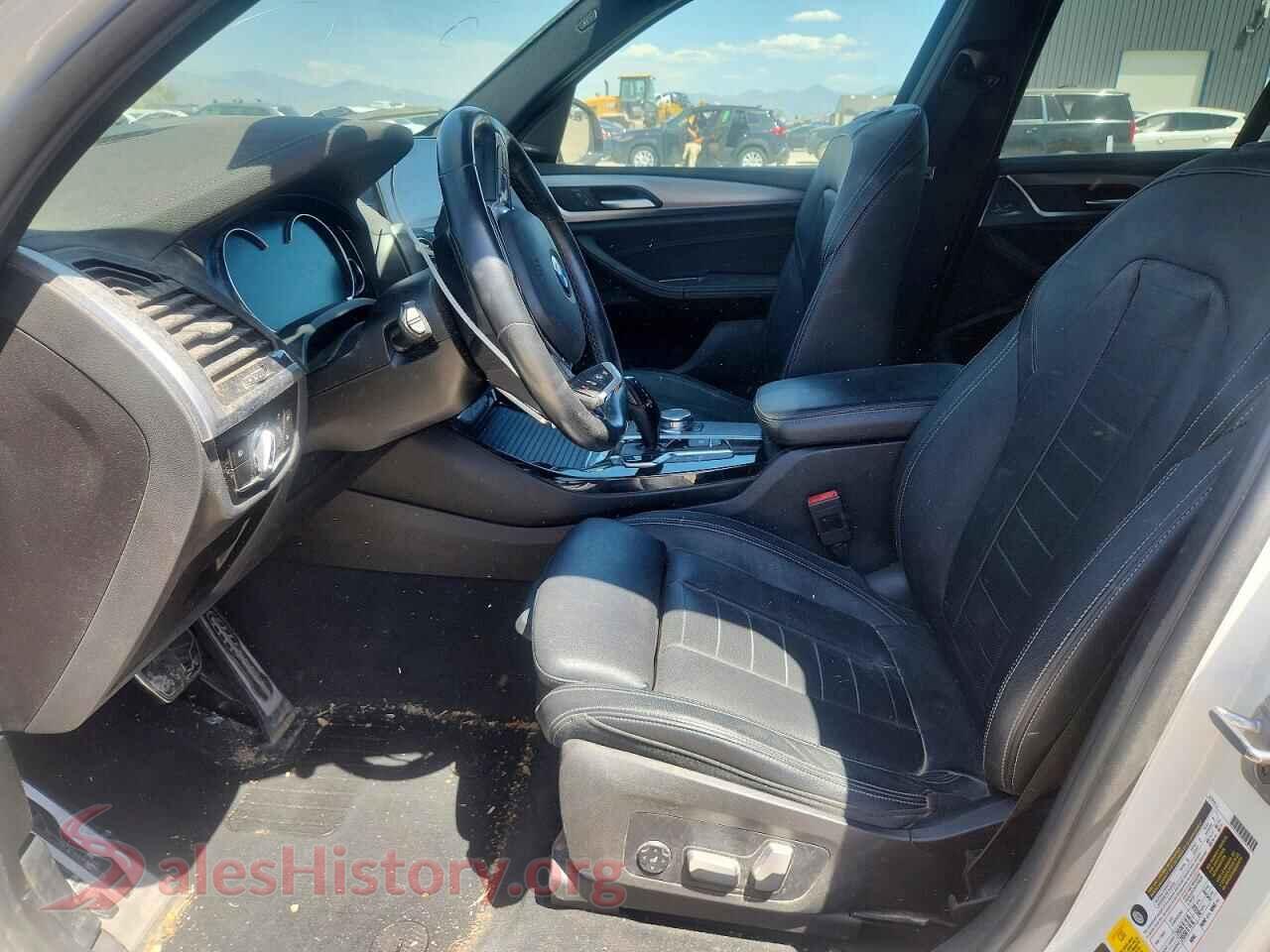 2018 BMW X3 VIN 5UXTR9C58JLC77284, engine bay