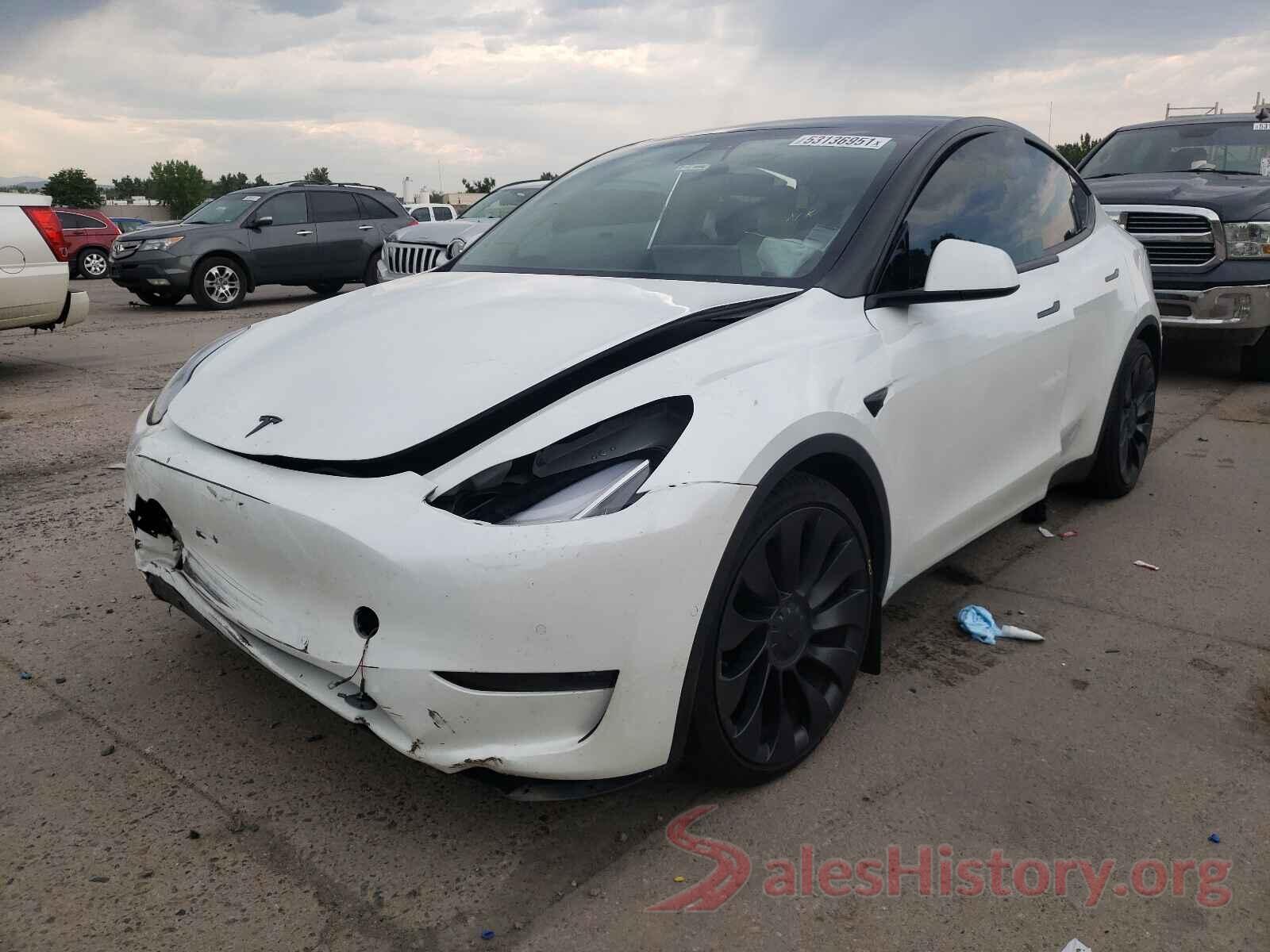 5YJYGDEF2LF018279 2020 TESLA MODEL Y