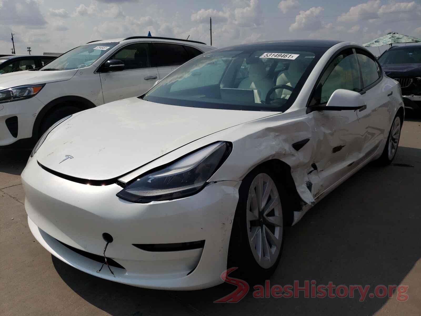 5YJ3E1EA8MF978727 2021 TESLA MODEL 3