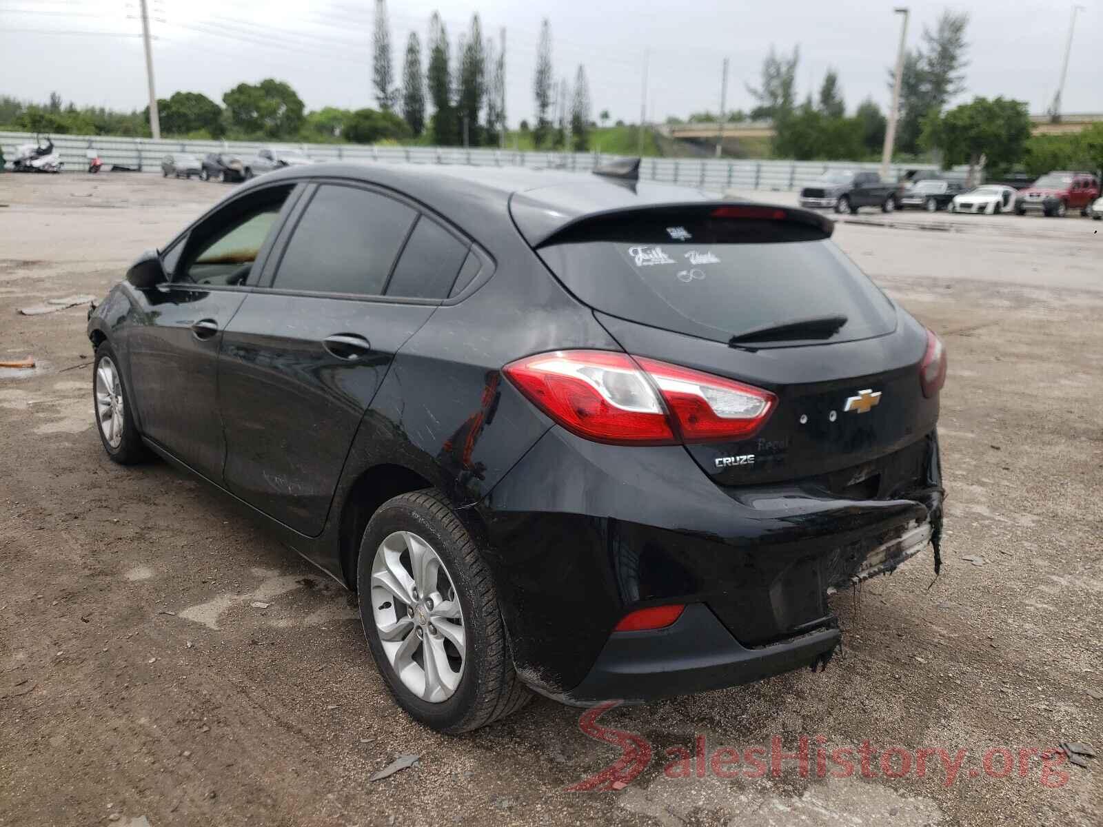 3G1BC6SM8KS581125 2019 CHEVROLET CRUZE