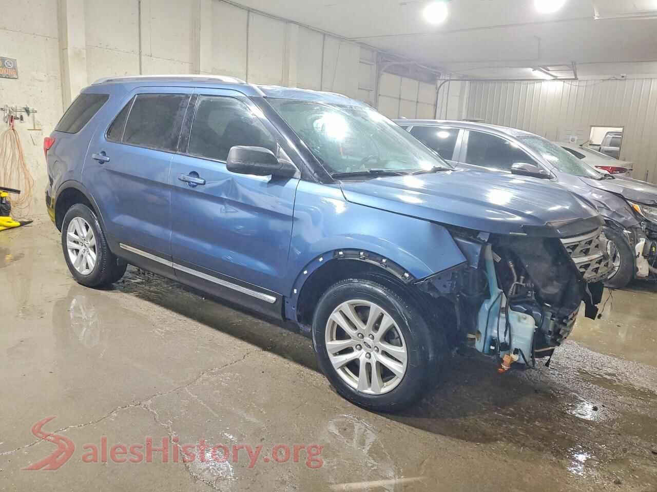 2018 FORD EXPLORER VIN 1FM5K8D87JGA33984, rear 3/4 view
