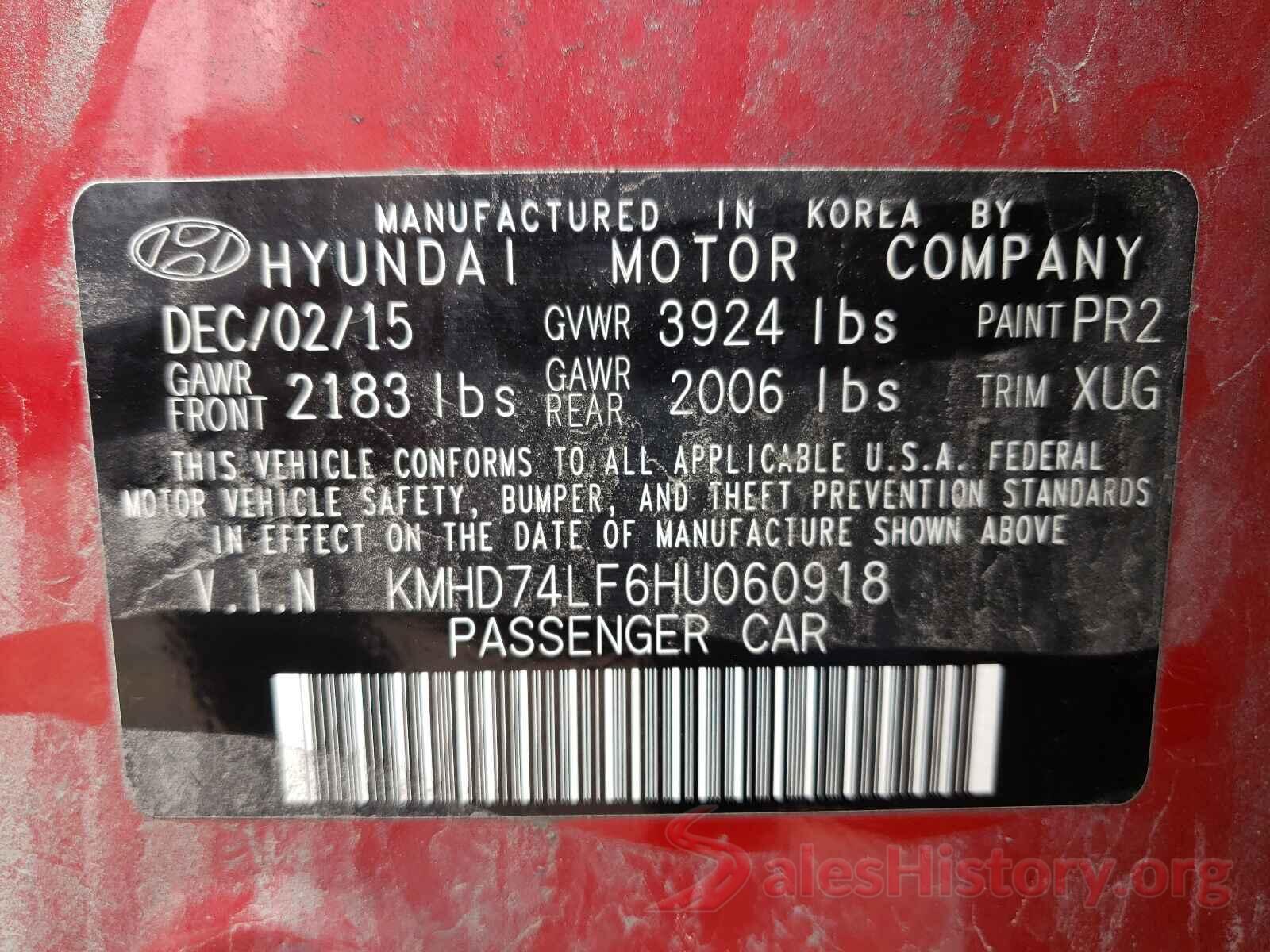 KMHD74LF6HU060918 2017 HYUNDAI ELANTRA