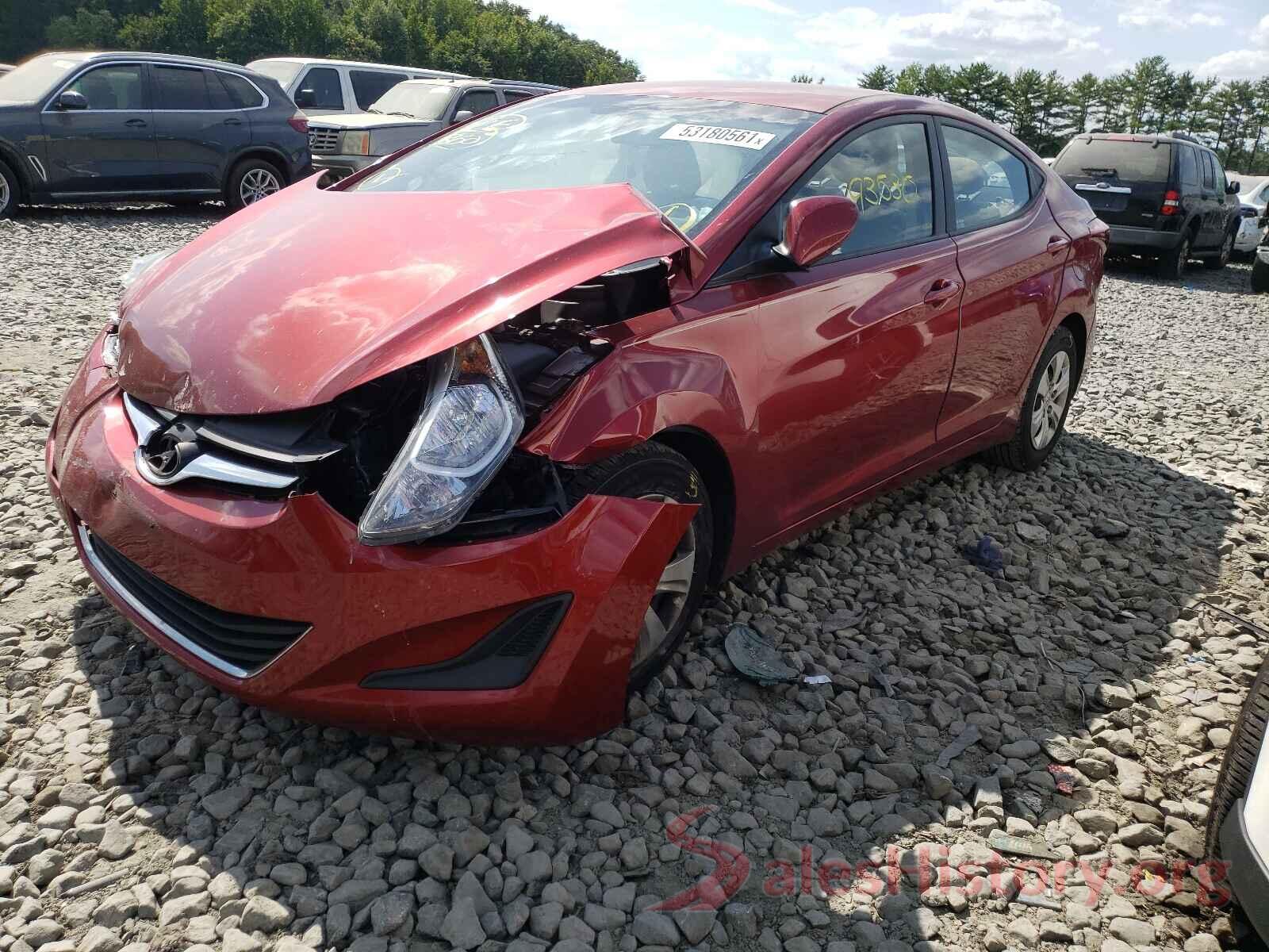 5NPDH4AE0GH745484 2016 HYUNDAI ELANTRA