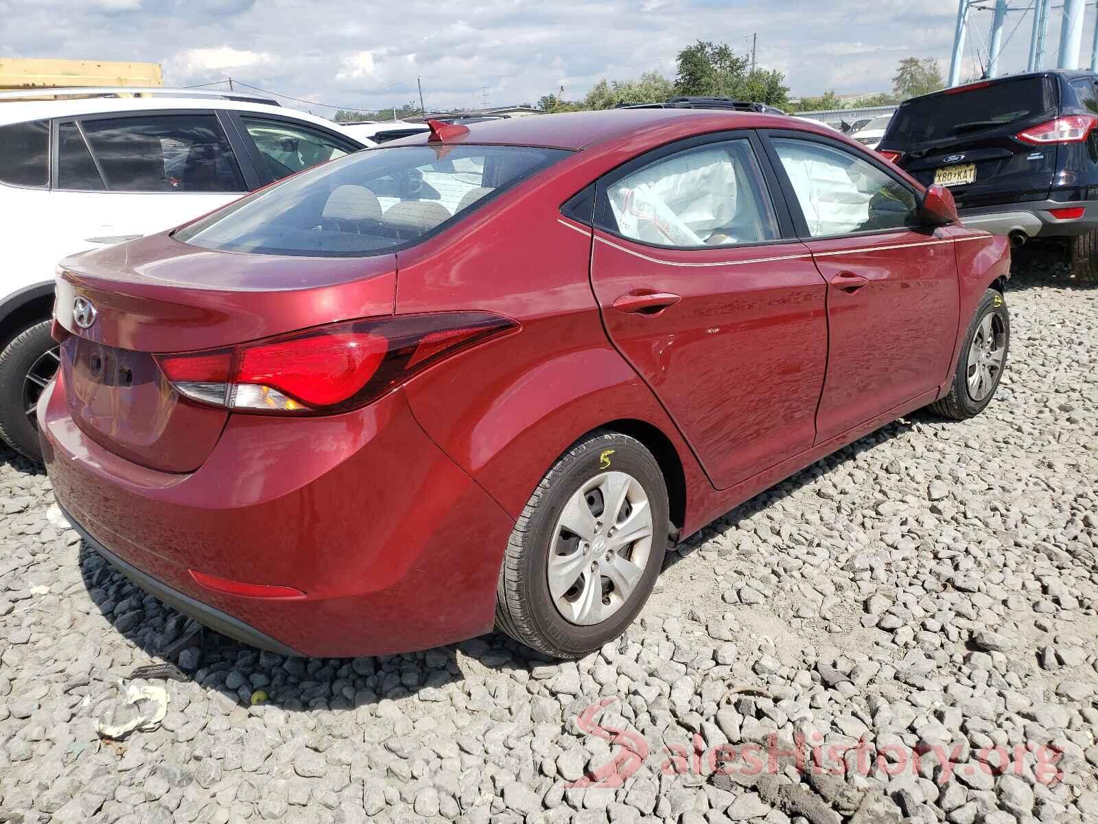 5NPDH4AE0GH745484 2016 HYUNDAI ELANTRA