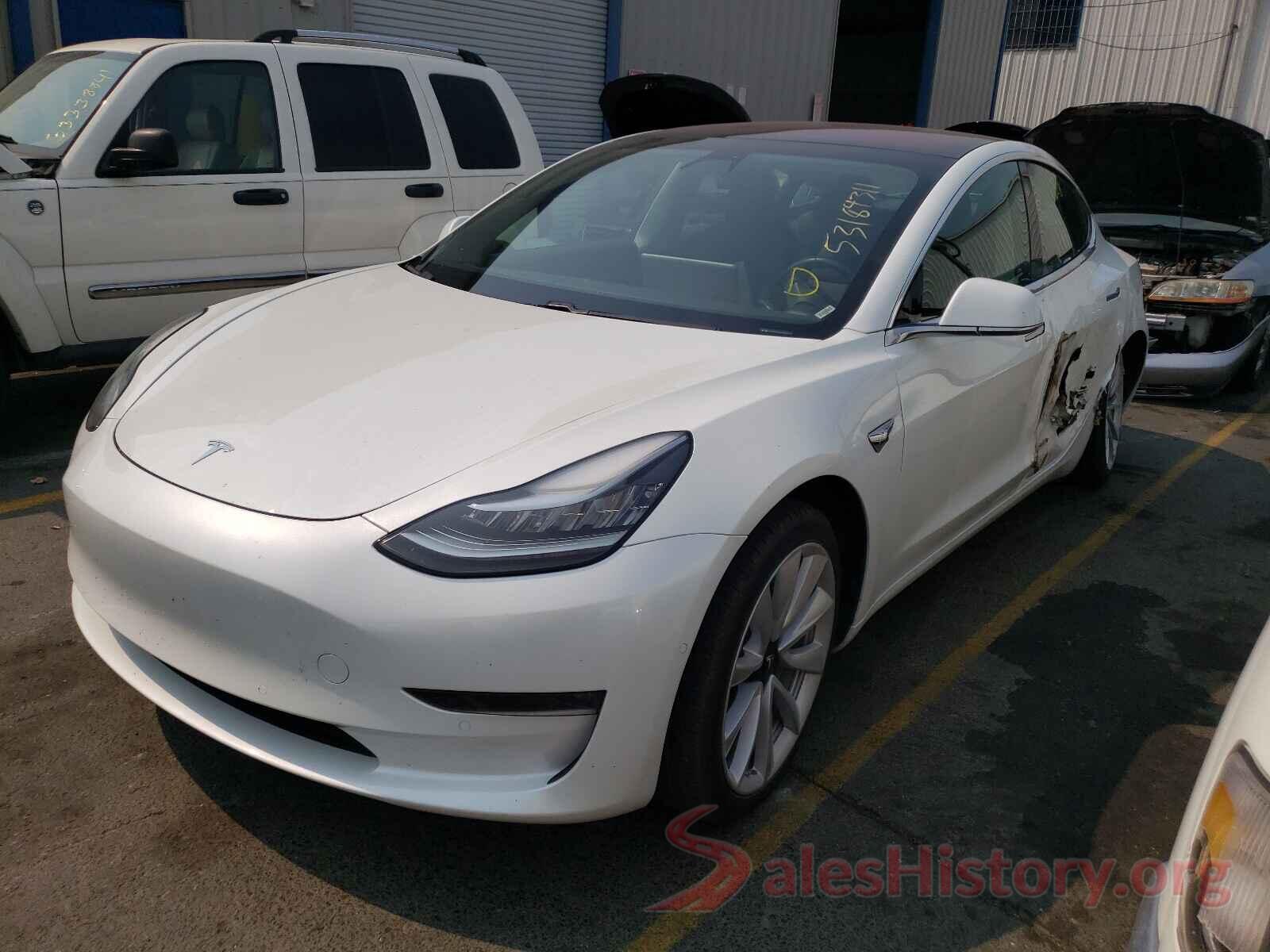 5YJ3E1EAXJF015839 2018 TESLA MODEL 3