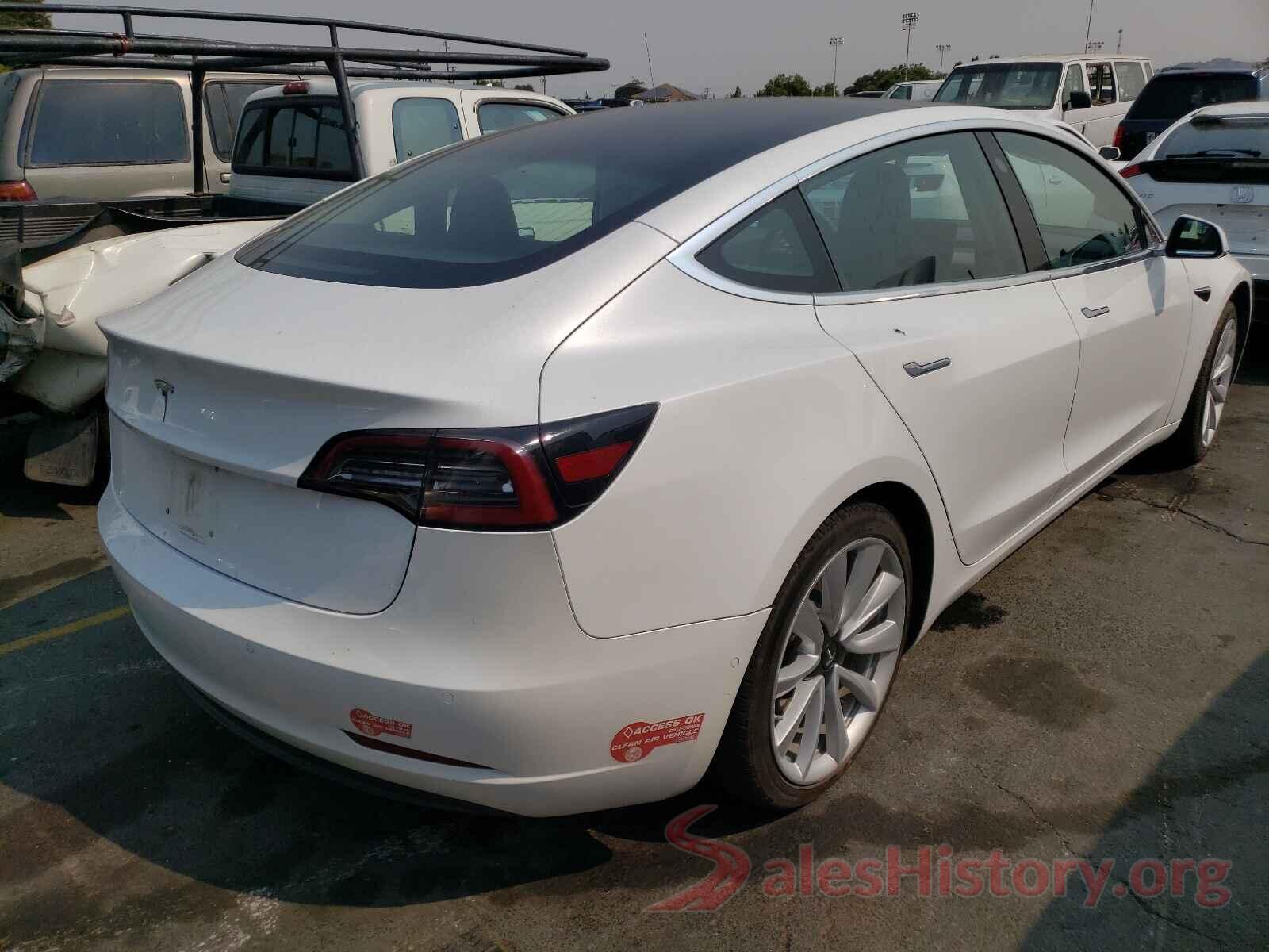 5YJ3E1EAXJF015839 2018 TESLA MODEL 3