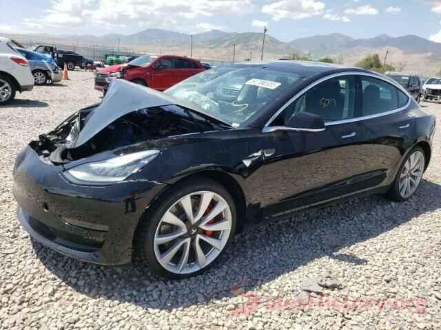 5YJ3E1EB6KF237272 2019 TESLA MODEL 3