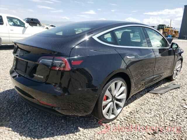 5YJ3E1EB6KF237272 2019 TESLA MODEL 3