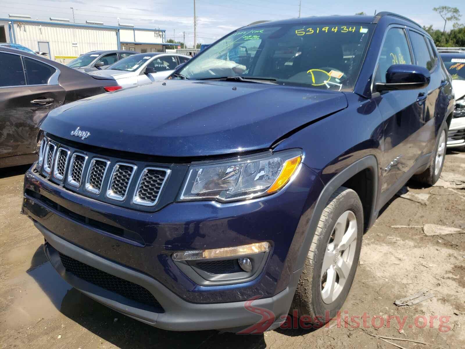 3C4NJCBB2KT652613 2019 JEEP COMPASS