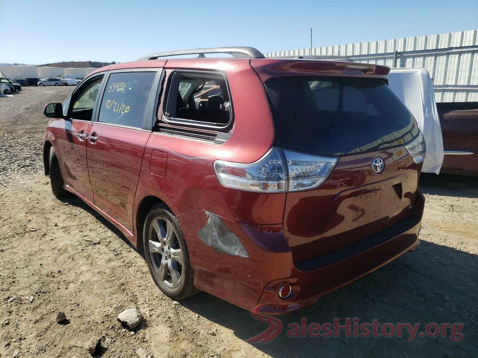 5TDXZ3DC0HS815754 2017 TOYOTA SIENNA