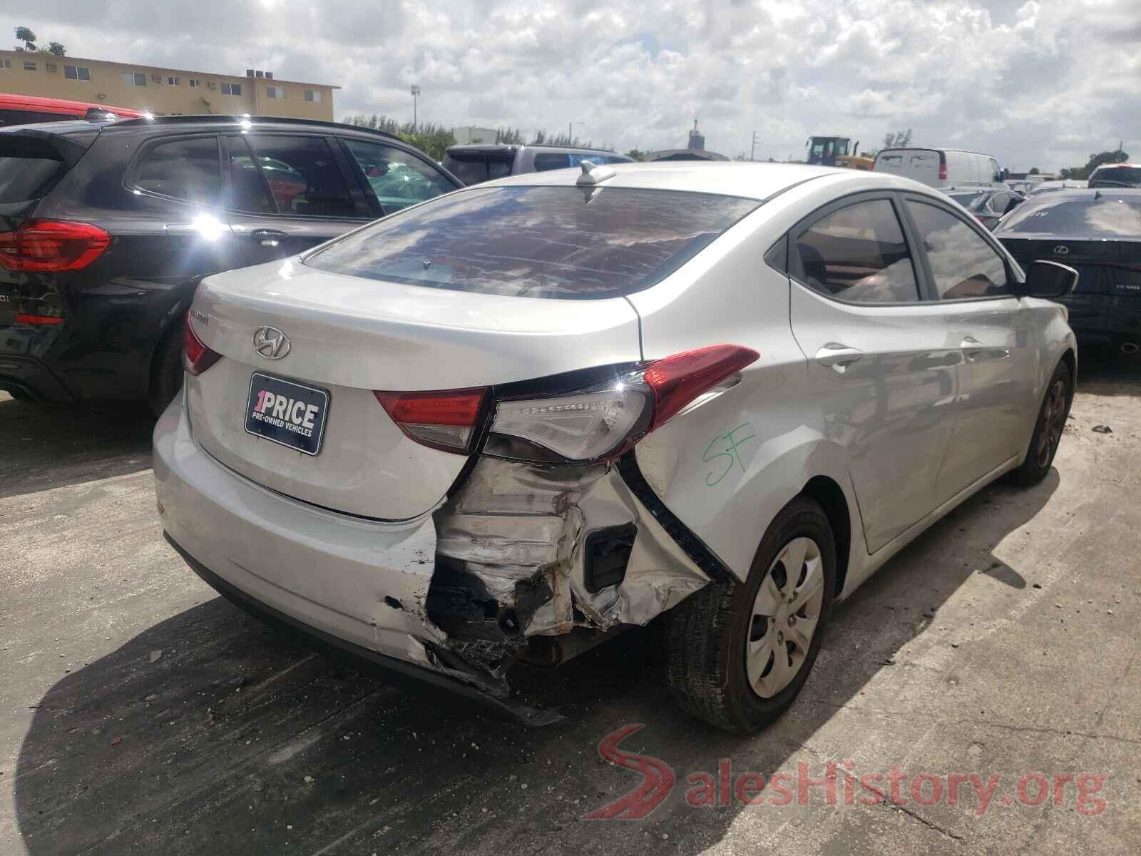 5NPDH4AEXGH769937 2016 HYUNDAI ELANTRA