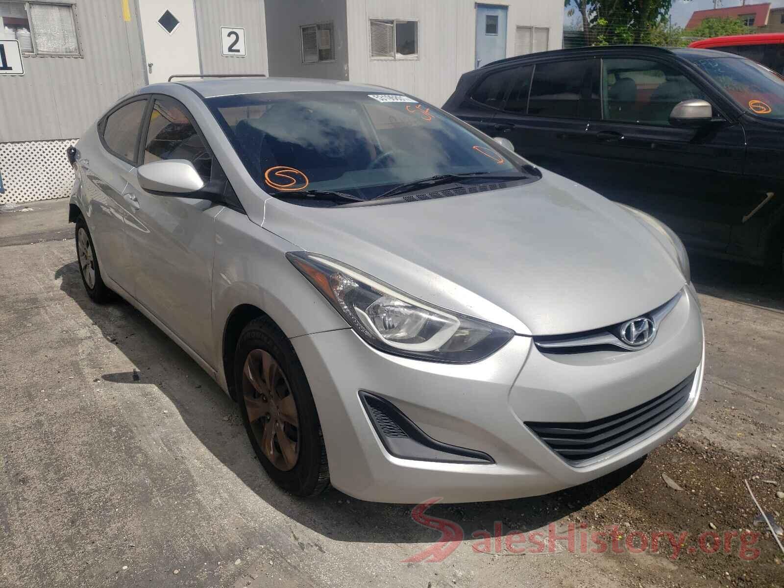 5NPDH4AEXGH769937 2016 HYUNDAI ELANTRA