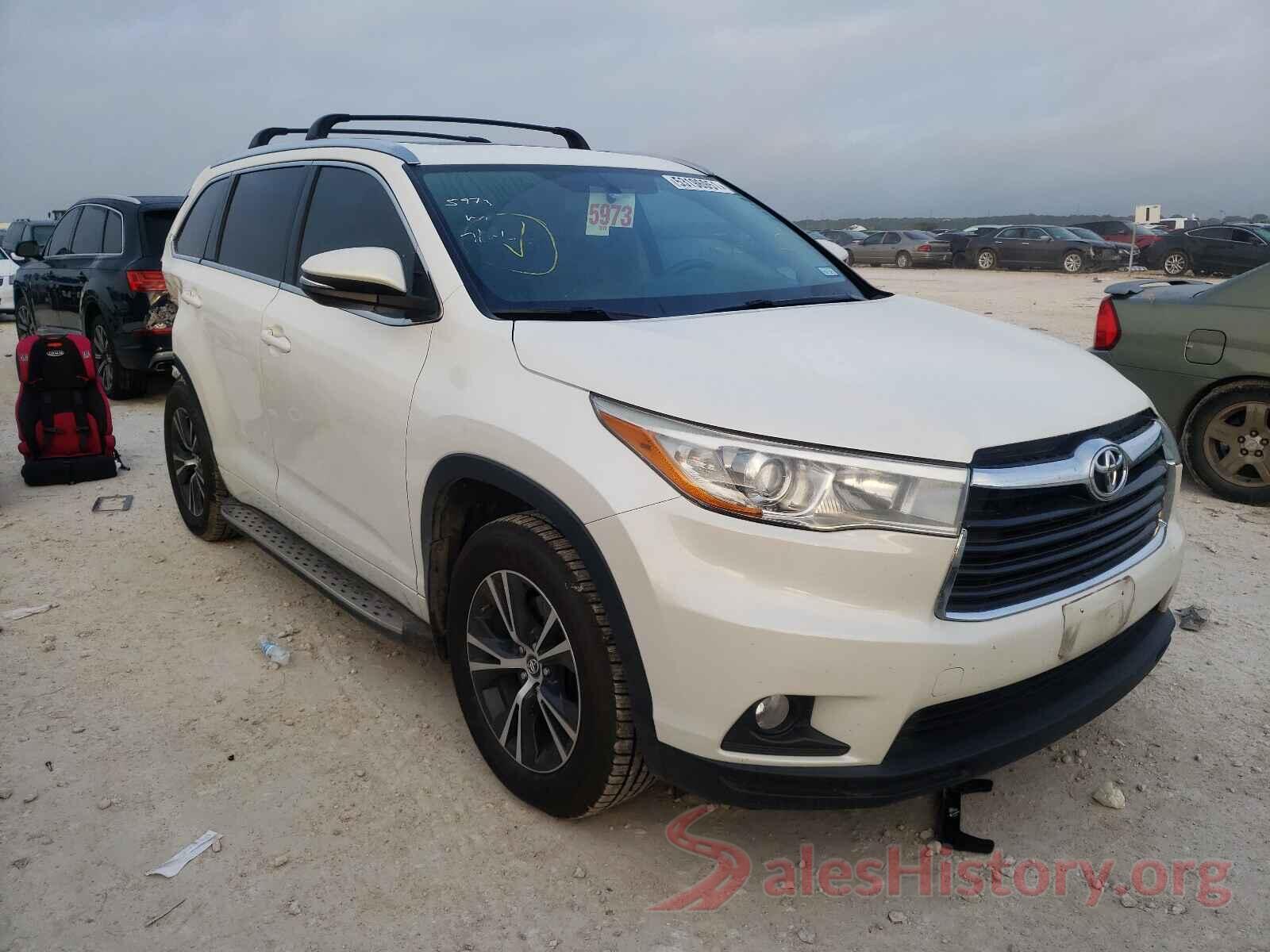 5TDKKRFH1GS163011 2016 TOYOTA HIGHLANDER