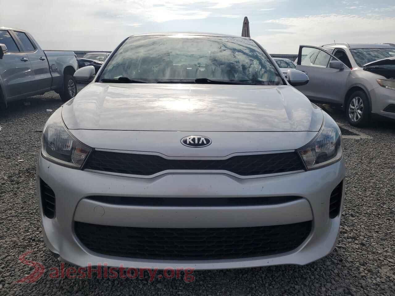 2019 KIA RIO VIN 3KPA24AB3KE227344, rear view