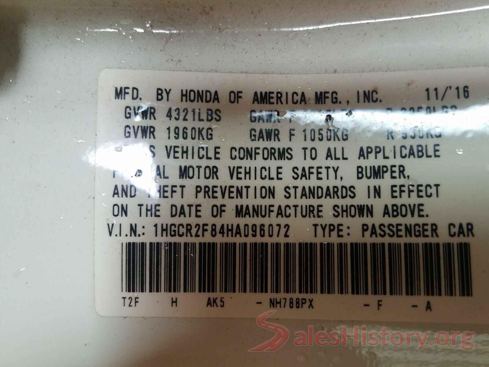 1HGCR2F84HA096072 2017 HONDA ACCORD