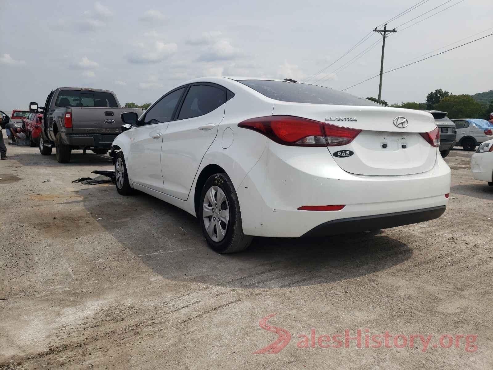 5NPDH4AE4GH674371 2016 HYUNDAI ELANTRA