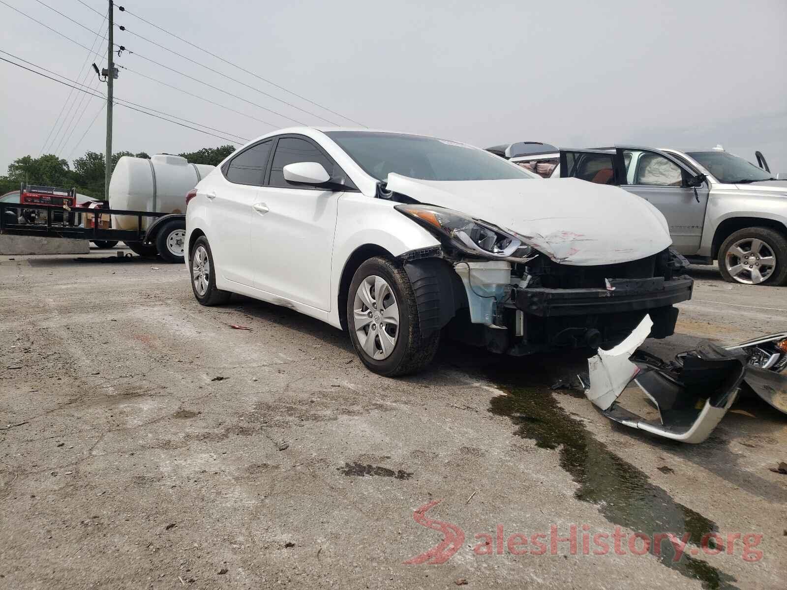 5NPDH4AE4GH674371 2016 HYUNDAI ELANTRA