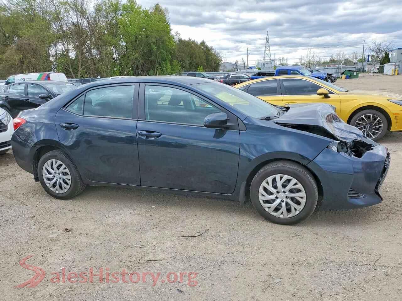 2018 TOYOTA COROLLA VIN 2T1BURHE9JC992003, rear 3/4 view