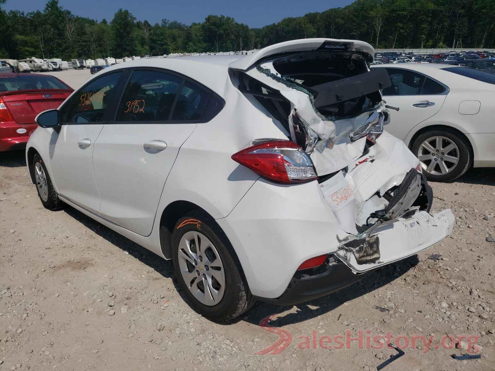 3G1BC6SM5KS582068 2019 CHEVROLET CRUZE