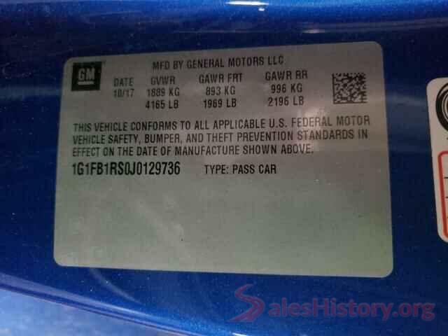 1G1FB1RS0J0129736 2018 CHEVROLET CAMARO