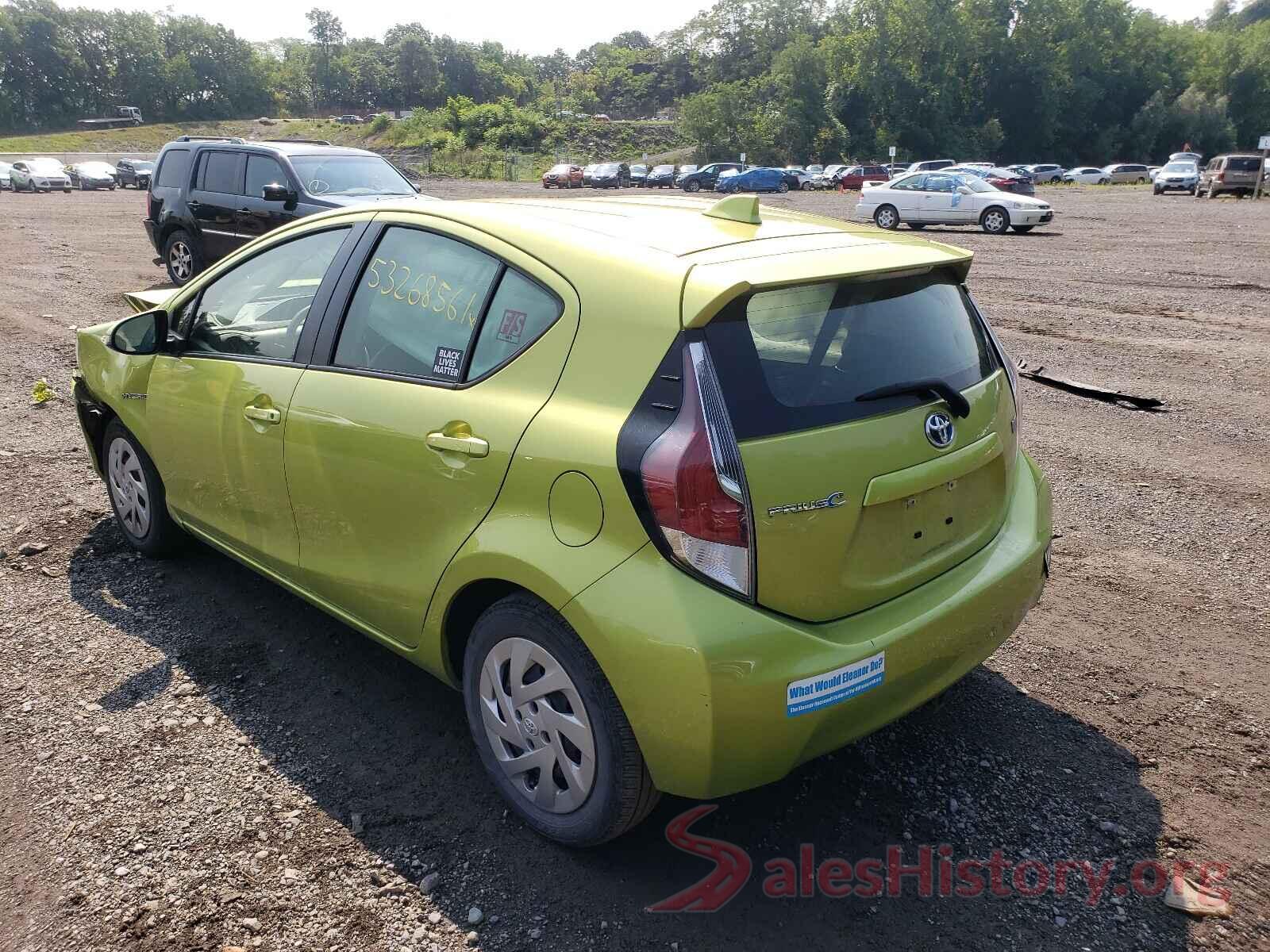 JTDKDTB35G1117261 2016 TOYOTA PRIUS