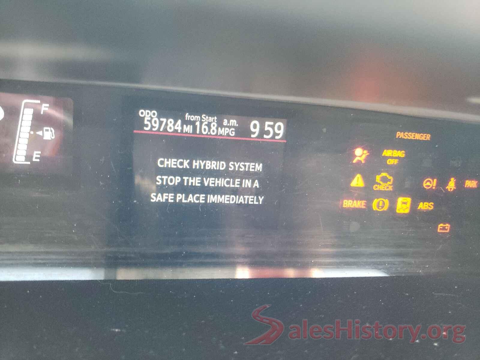 JTDKDTB35G1117261 2016 TOYOTA PRIUS