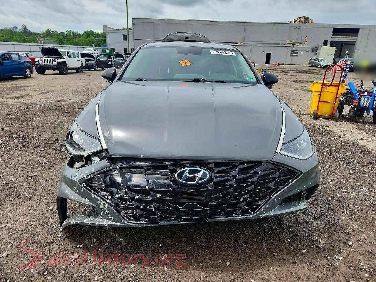 2020 HYUNDAI SONATA VIN 5NPEF4JA7LH028551, rear view