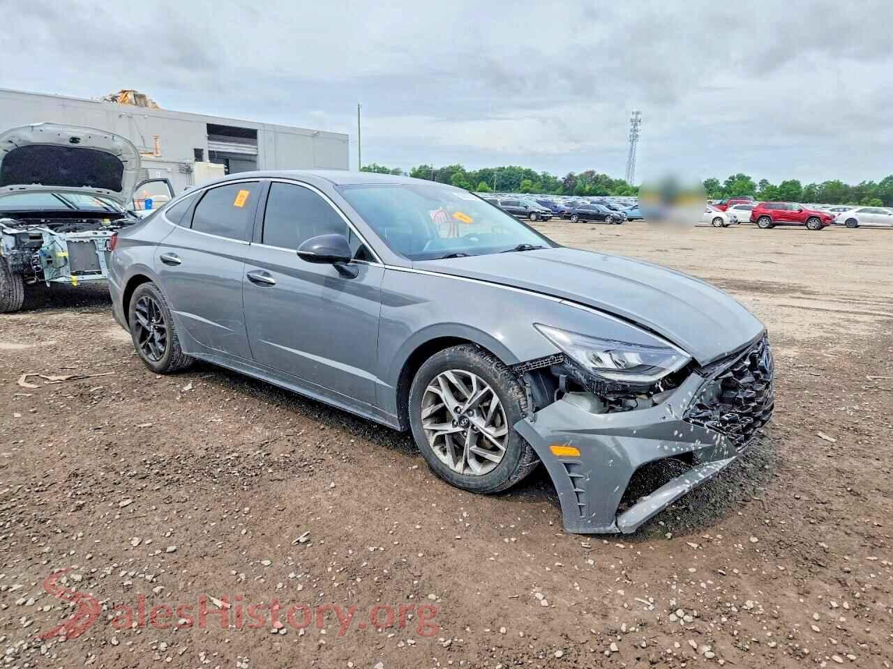 2020 HYUNDAI SONATA VIN 5NPEF4JA7LH028551, rear 3/4 view