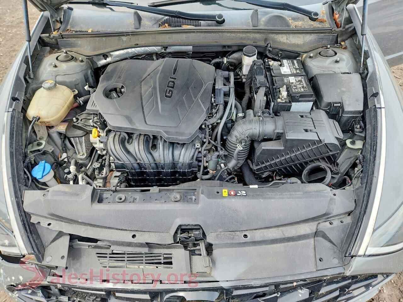 2020 HYUNDAI SONATA VIN 5NPEF4JA7LH028551, VIN plate