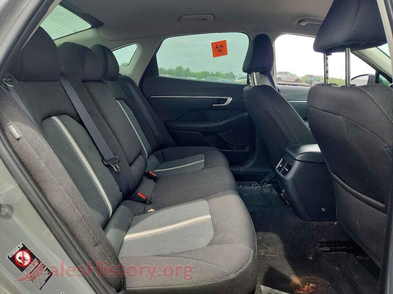 2020 HYUNDAI SONATA VIN 5NPEF4JA7LH028551, odometer mileage
